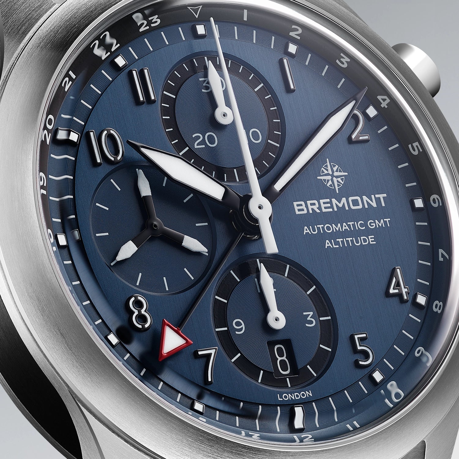 Altitude 42mm Chronograph GMT Blue Dial Nato Strap - Image 3